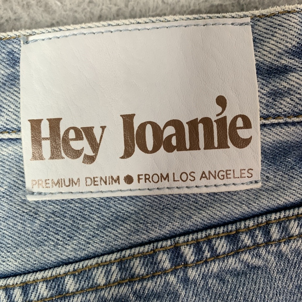 Hey Joanie Y2K 90's straight loose Women's Jeans Size XS 24 Mid Rise 10" - Picture 13 of 15